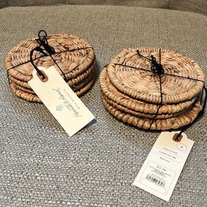 Set of (2) Hearth & Hand Woven Coasters
